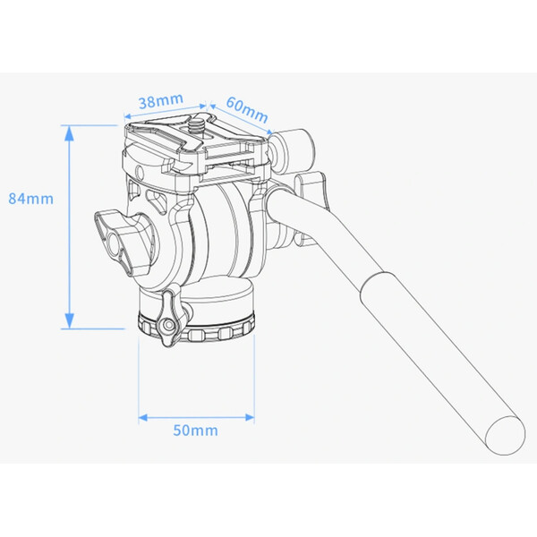 Tête vidéo ZWO TH10 Seestar Smart Telescope