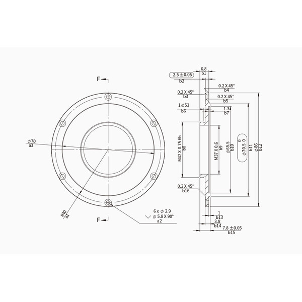 ZWO Adaptateur CAA / M42