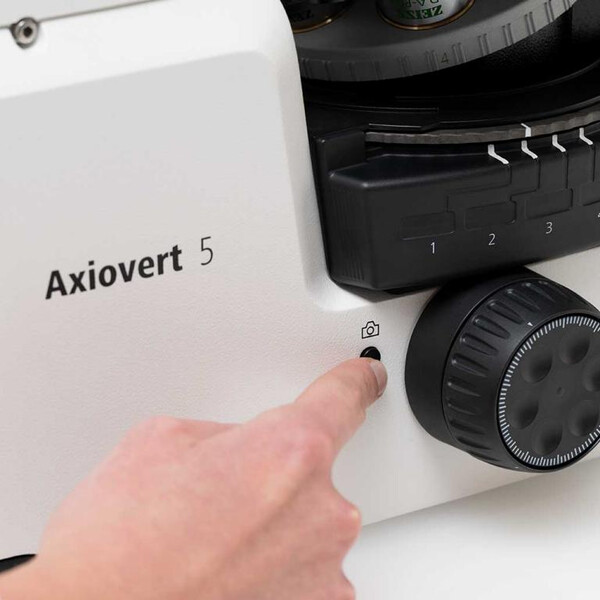 Microscope ZEISS Axiovert 5 Digital, PH, FL, 50-400x, Ph1, 0,4 NA, LED, 5 MP, couleur
