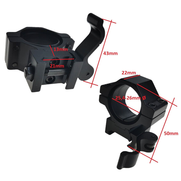 Maximtac Montage de lampe Picatinny