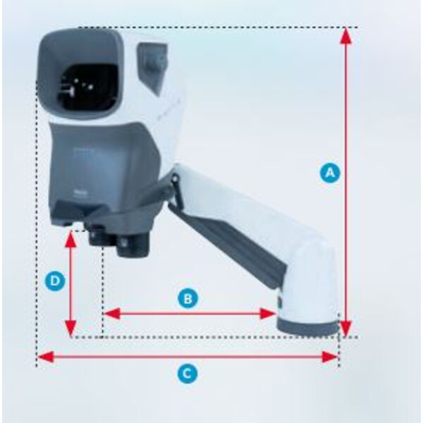Microscope stéréoscopique Vision Engineering MANTIS IOTA mit "Verso Universalstativ" (ohne Objektive) SMI200