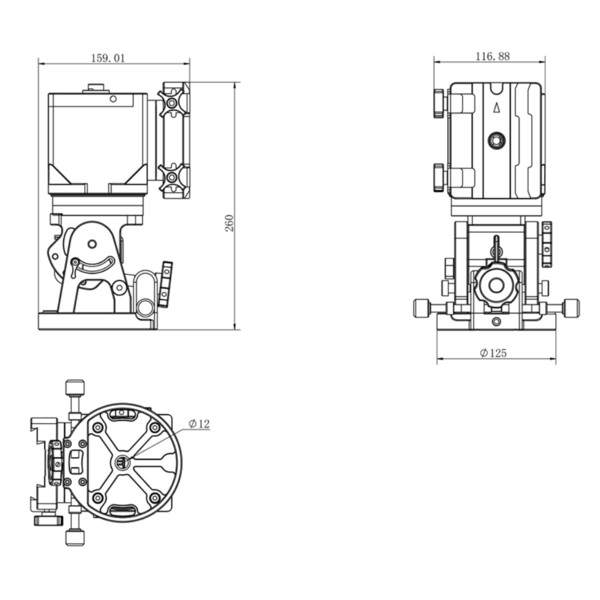 Monture iOptron HAE43C-EC AZ/EQ dual SWG