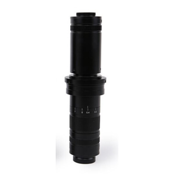 Microscope ToupTek Kit d'objectifs zoom TZM0880D, zoom 0,8-8x, 1x monture c-mount, avec éclairage annulaire de polarisation inclus