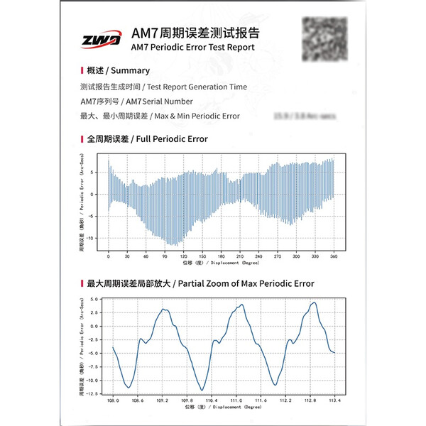 Monture ZWO AM7 Harmonic Equatorial