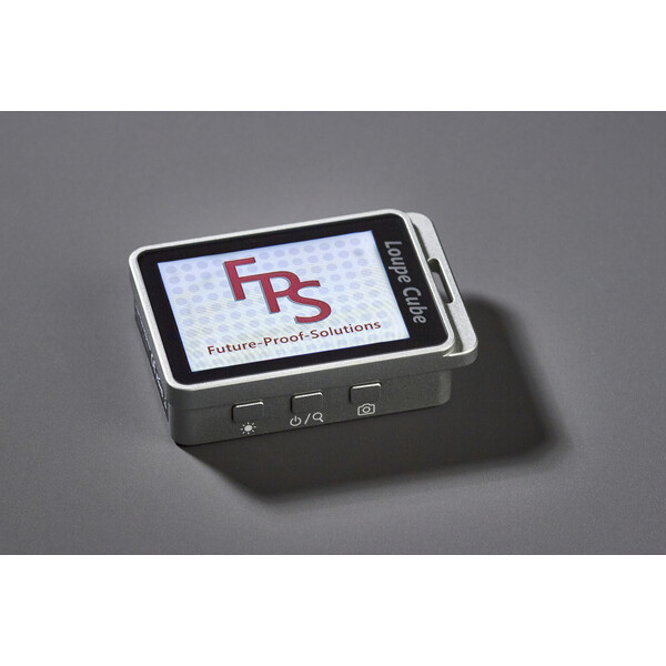 FPS Loupe électronique Magic Loupe Cube – compacte, zoom 7x à 19x, lumière UV et écran 2,4 pouces