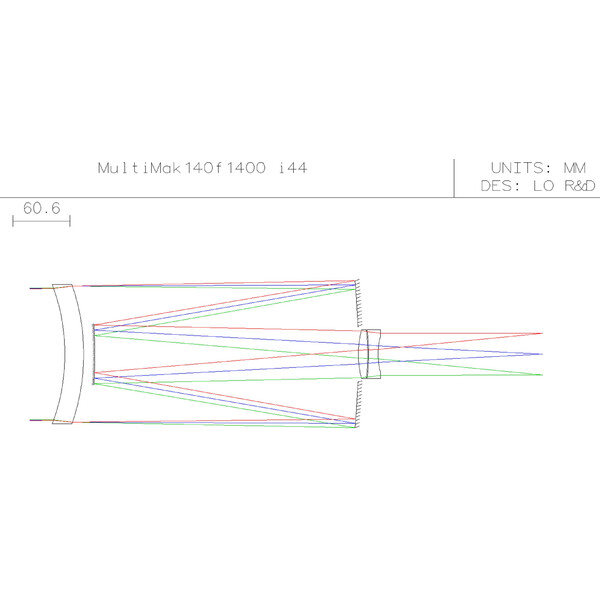 Télescope Maksutov LOic MC 140/1400 MultiMak i44