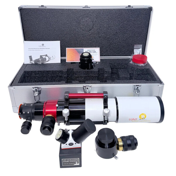 Lunt Solar Systems Télescope solaire ST 100/700 LS100MT Ha / B1800 PT DS Premium PLUS Kit