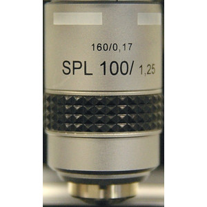 Hund Objectif pour fond noir: SPL 100 / 1,25 -0,60 pour les microscopes optiques