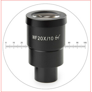 Euromex HWF 20x/10 mm oculaire avec micromètre, SB.6020-M (StereoBlue)