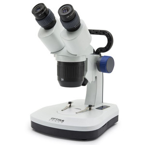 Microscope stéréoscopique Optika SFX-33, bino, 20x, 40x, fixe sur statif lourd