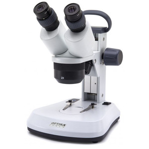 Microscope stéréoscopique Optika SFX-91, bino, 10x, 20x, 40x, crémaillère, tête rotative