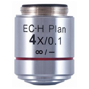 Objectif Motic EC-H PL, CCIS, plan, achro, 4x/0.1,  w.d. 15.9mm (BA-410 Elite)