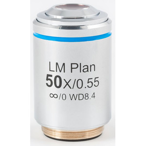 Objectif Motic LM PL , CCIS, LM, plan, achro, 50x/0.55, w.d.8.4mm (AE2000 MET)