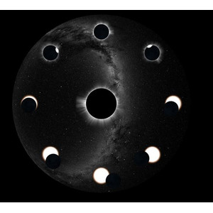 astrial Diapositive pour le Planetarium Homestar de Sega Éclipse totale de soleil