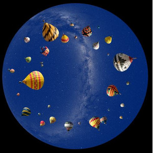 astrial Diapositive pour le Sega Homestar Planetarium Montgolfière Scenic