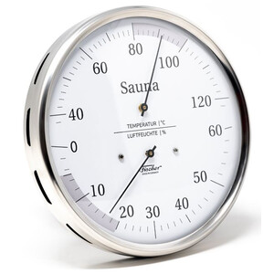 Station météo Fischer Sauna-Thermohygrometer 130 mm