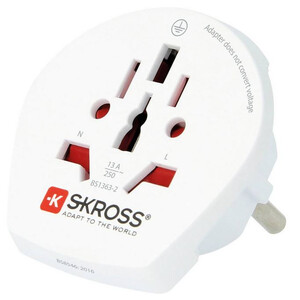 Alimentation électrique Skross Adaptateur de voyage World to Europe