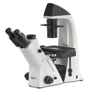 Microscope inversé Kern Trino, 100W HBO EPI-FL (B/G), Inf Plan 10/20/40/20PH, WF10x22, 30W Hal, OCM 165