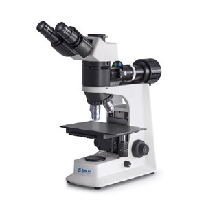 Microscope Kern OKM 172, MET, POL, bino, Inf, planachro, 50x-400x, Auflicht, HAL, 30W