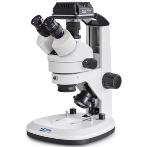 Microscope Kern OZL 468C832, Greenough, Zahnstange, 7-45x, 10x/20, Auf-Durchlicht, 3W LED, Kamera 5MP, USB 3.0