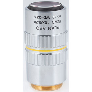Motic Plan apochromatique. Objectif ELWD 10X/0,280 (largeur de faisceau : 33,5 mm)