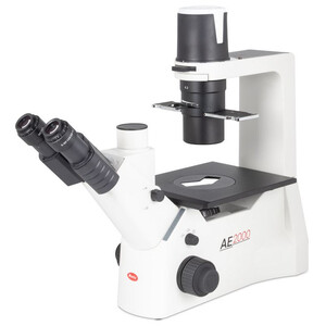 Microscope inversé Motic AE2000 trino, infinity, 40x-200x, phase, Hal, 30W