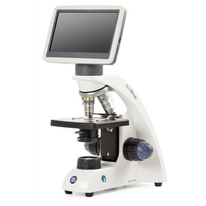 Microscope Euromex BioBlue, BB.4200-LCD, écran LCD 7 pouces, Objectifs SMP 4/10/S40x, DIN, 40x - 400x, 10x/18, LED, 1W, Platine porte-objet sImple