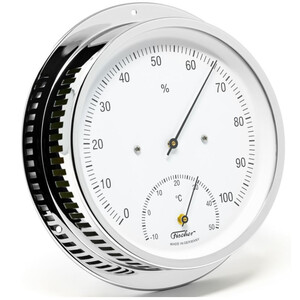 Station météo Fischer Thermomètre climatique blanc