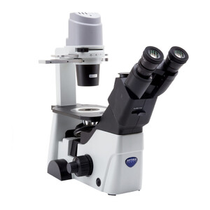 Microscope inversé Optika IM-300, trino, PH, 100-400x, IOS LWD W-PLAN PH, N.A. 0.3, X-LED8
