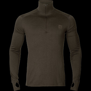 Härkila Base All Season half zip Shadow brown, XL