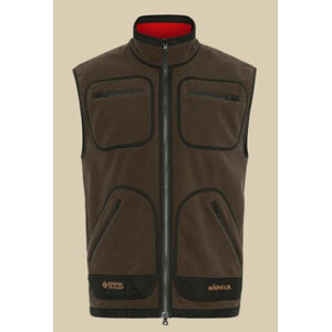 Härkila Gilet polaire Kamko, marron/rouge, taille S