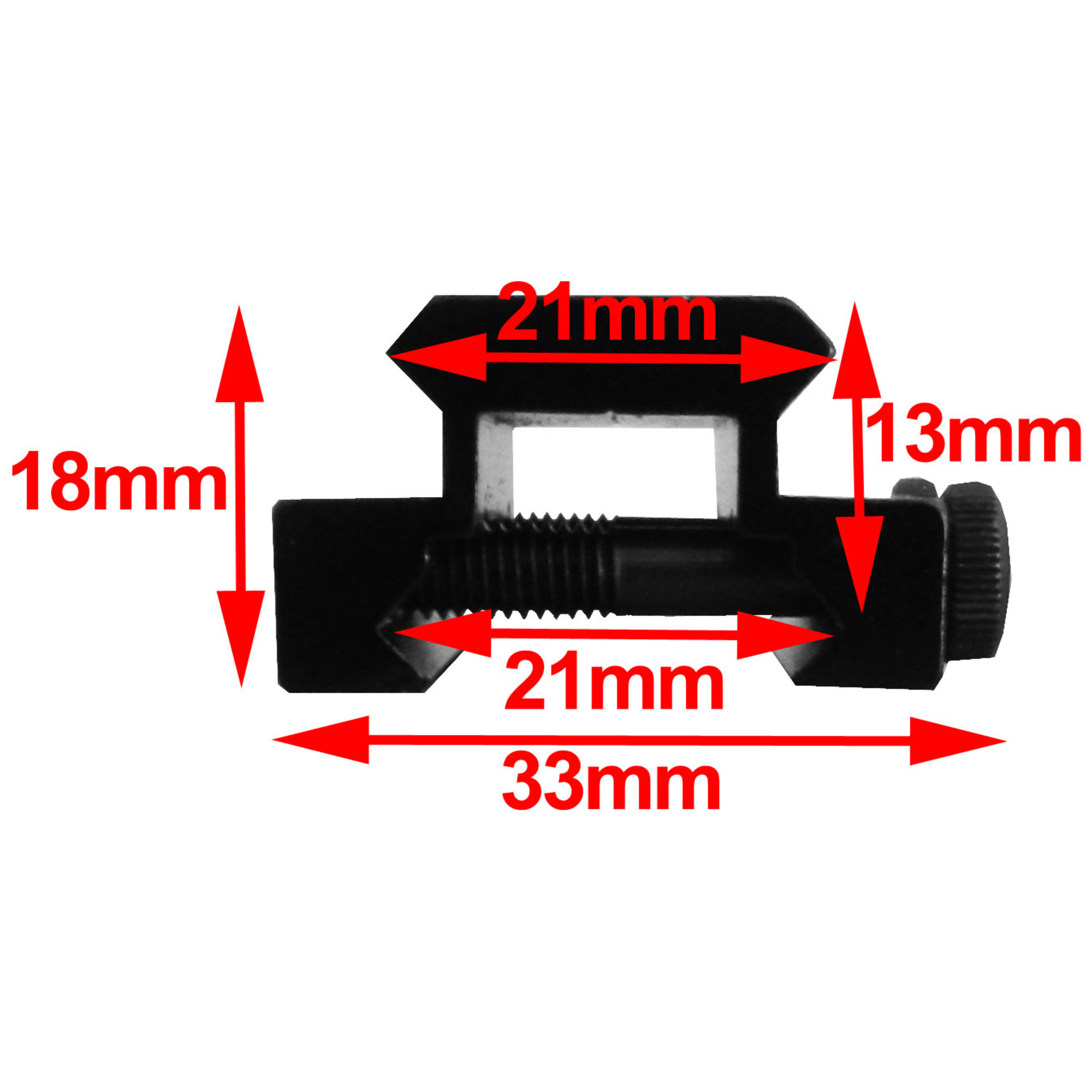 KEENZO Support Rail Picatinny - Adaptateur Lunette 20 Mm Aluminium