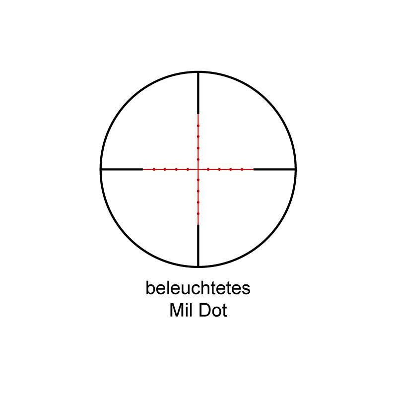 Lunette de tir Tasco Target & Varmint 6-24x42, réticule Mil Dot, éclairé