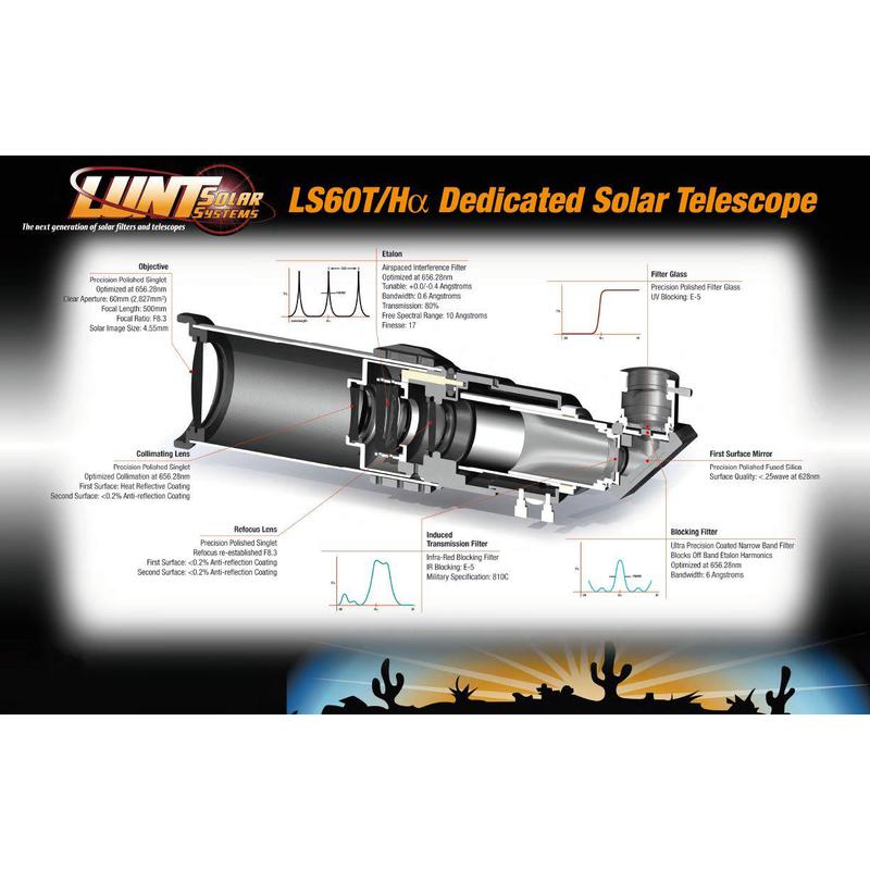 Télescope solaire Lunt Solar Systems Lunt ST 60/500 LS60T Ha B1200 C OTA