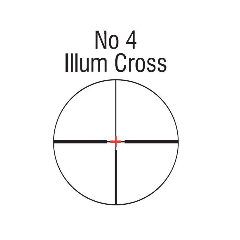 Nikko Stirling Zielfernrohr Nighteater Eurohunter 3-12x56 - 30mm, No 4 Cross Absehen, beleuchtet