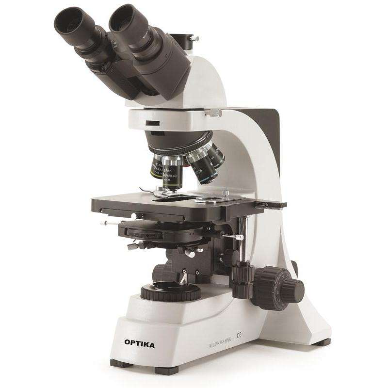 Optika Microscope trinoculaire B-600Tiph,  100 - 1000x, contraste de phase et objectif IOS  planachromatique