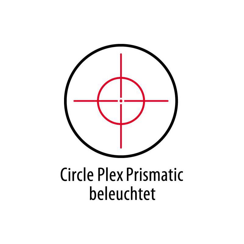 Lunette de tir Leupold Prismatic 1x14, brun foncé, réticule Circle Plex , lumineux