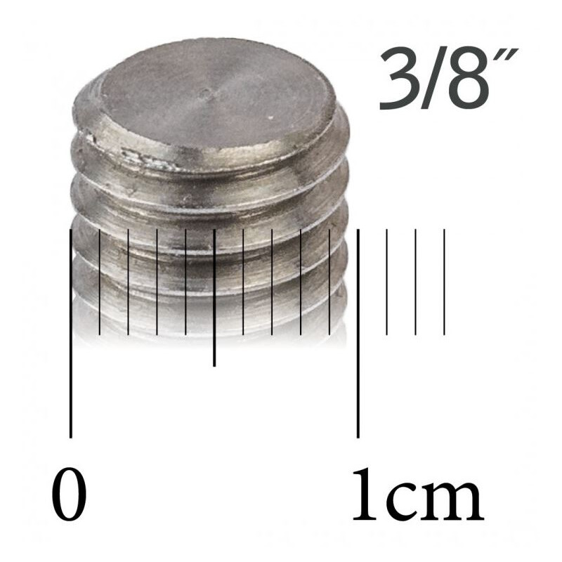Dispositif de mise à niveau Berlebach 75 mm 3/8" noir