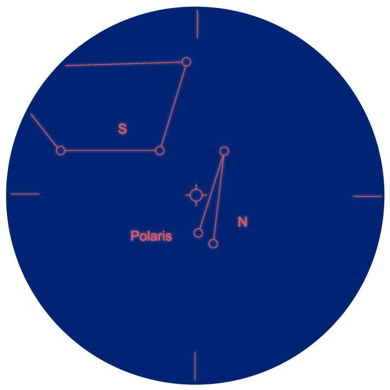 Explore Scientific Chercheur coudé avec prisme d'Amici ES 8x50 avec plque de gravure polaire