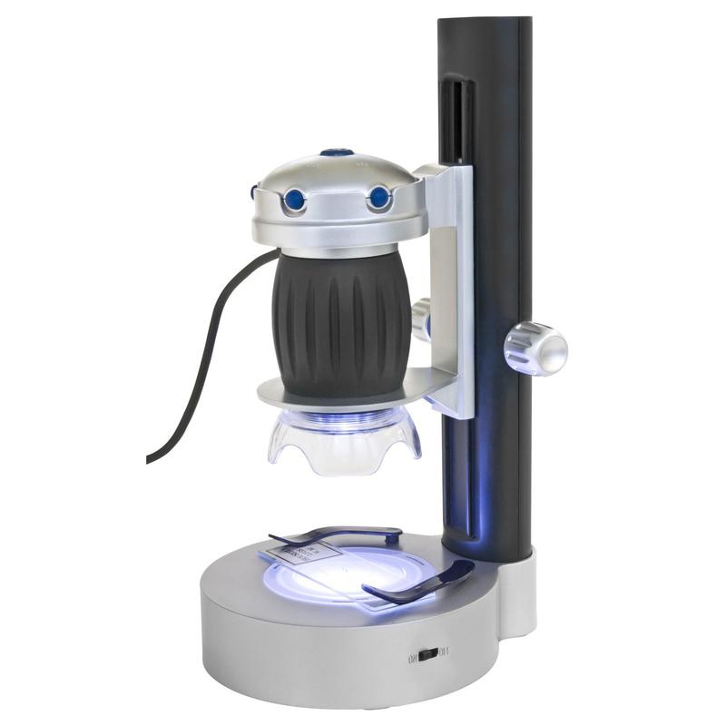 Bresser Junior Microscope de poche USB avec pied à LED