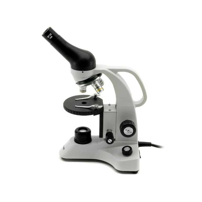 Microscope Optika B-20R, monoculaire, LED, avec accu rechargeable