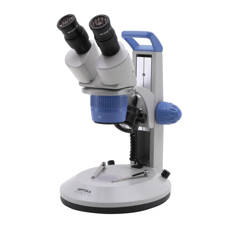 Microscope stéréoscopique Optika LAB10, lumière transmise et réfléchie 20x-40x, LED