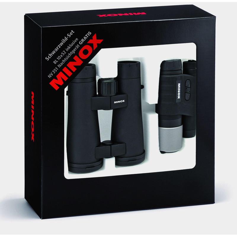 Minox Ensemble spécial sangliers : jumelles BL 10x52 et appareil de vision de nuit NV 351
