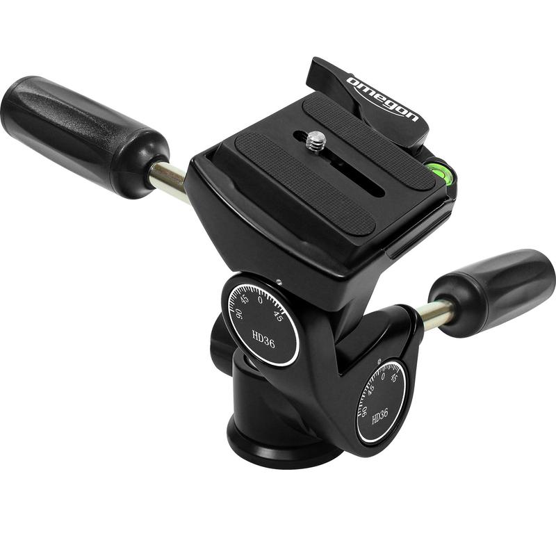 Têtes panoramiques Omegon 3-Wege-Neiger Pro Stativ-Panoramakopf PD36