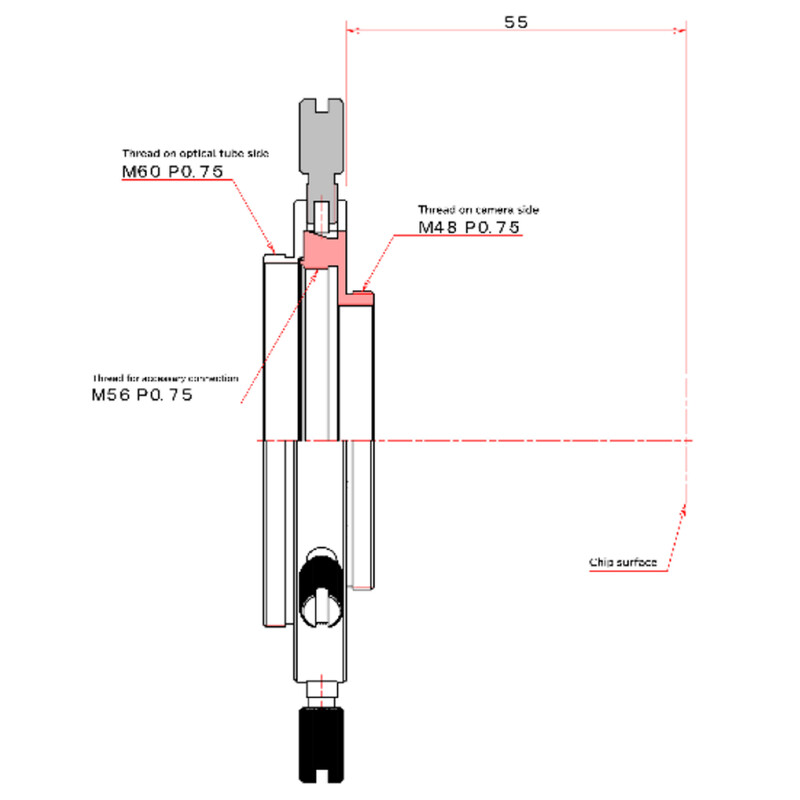 Adapter Vixen 60mm / M48