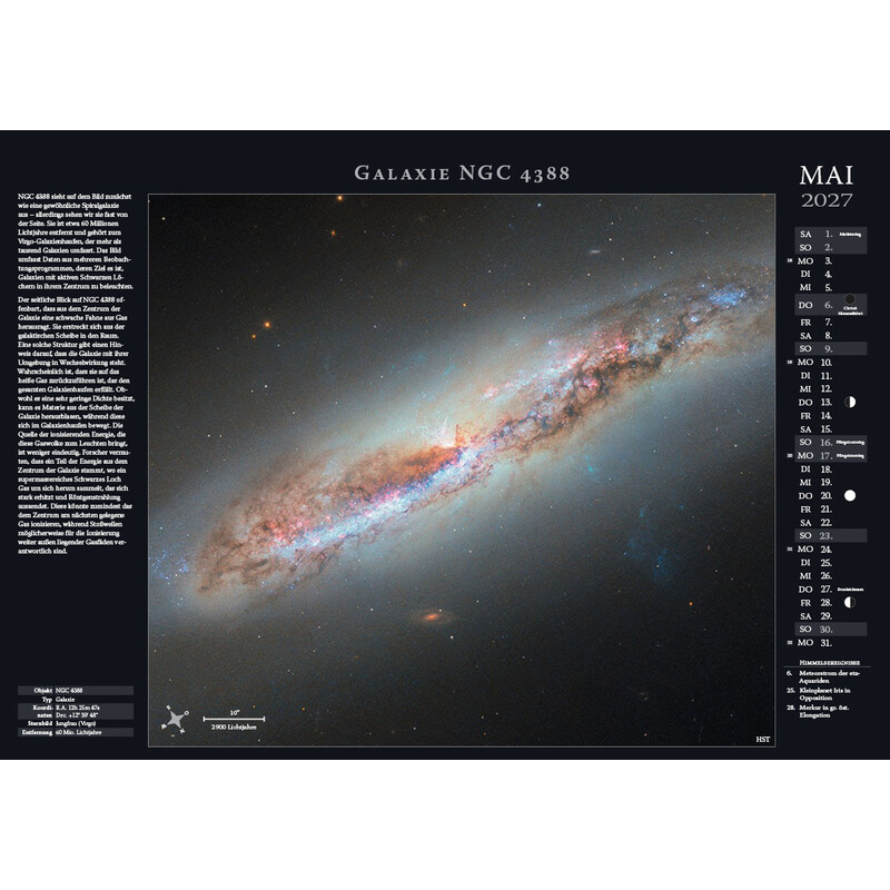 Calendrier Astronomie-Verlag Weltraum-Kalender 2027
