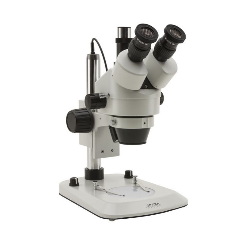 Microscope stéréo zoom Optika SZM-LED2, trinoculaire, 7x-45x