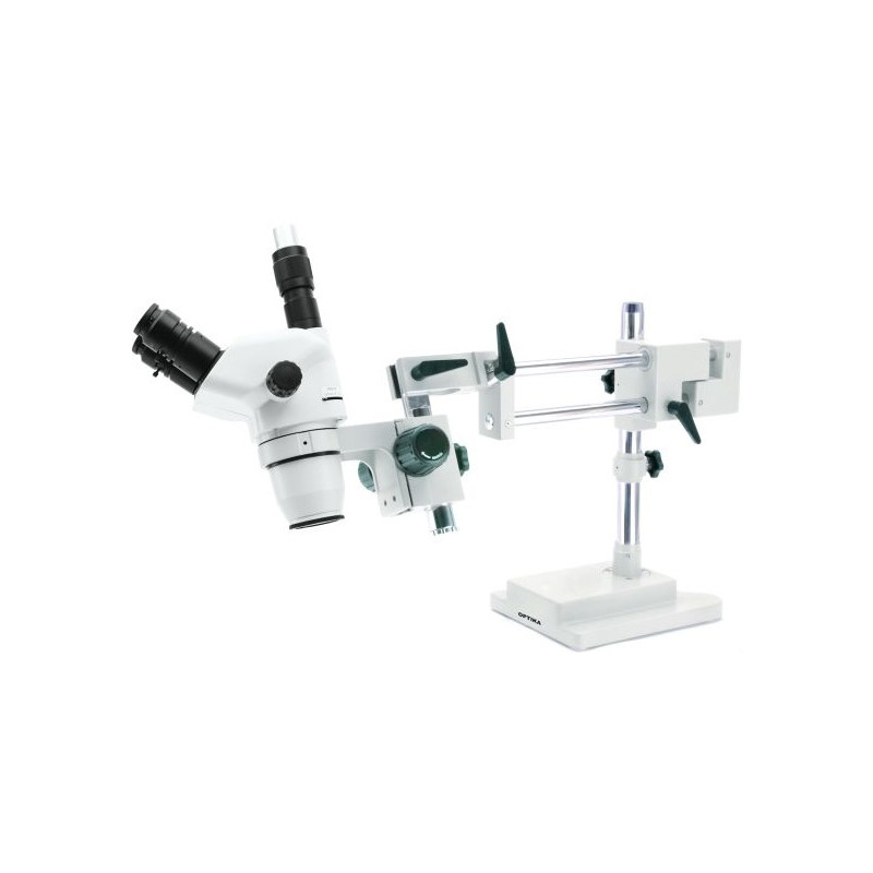 Microscope stéréo zoom Optika SZN-10 trinoculaire, 7x-45x, longue distance de travail