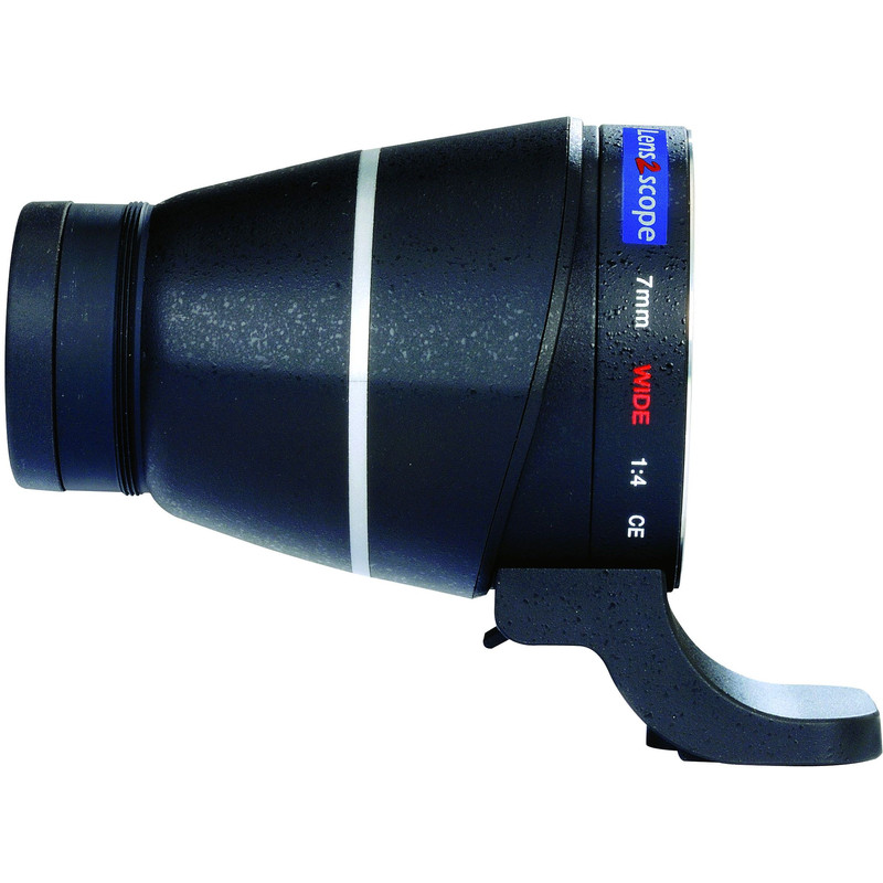 Lens2scope Oculaire renvoi non coudé, grand champ 7mm Wide, pour Nikon F, noir