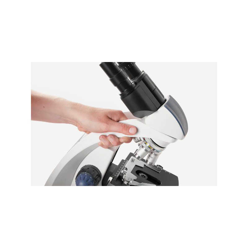 Euromex Microscope BioBlue, BB.4240, monoculaire, DIN, semi-plan, 40x-600x, 10x/18, LED, 1 W